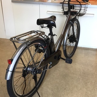 ＜超美品＞現行品・ネオサージュｅ・電動アシスト自転車・27インチ極太タイヤ・ガンメタ・整備・お手入れ・ワックス済・不要自転車無料引取りします。 超美品＞現行品・ネオサージュe・電動アシスト自転車・27インチ極太