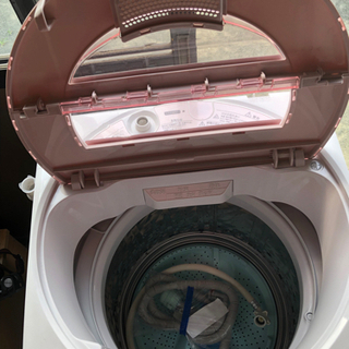 地域限定送料設置無料 2015年製 SHARP 8kg 洗濯機ES-GV80R