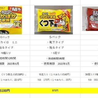 ★取りに来ていただける方大歓迎★大量ホッカイロセット
