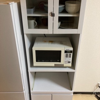 【ネット決済】LOWYA 食器棚 電子レンジ台