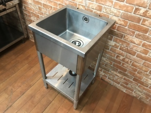 業務用 ステンレス製 1槽シンク 流し台 450×450×815 厨房 飲食店