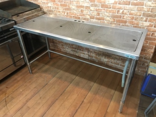 業務用 ステンレス製 水切り台 1500×600×800 厨房 飲食店