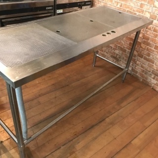 業務用 ステンレス製 水切り台 1500×600×800 厨房 飲食店