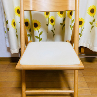 【お譲り先決定】無印良品 muji 木製 折り畳み椅子