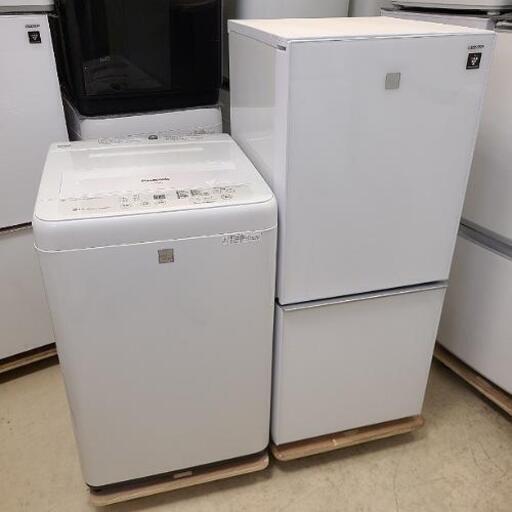 h95売約済み❌高年式ペア！SHARP✕Panasonic 家電2点セット(洗濯機・冷蔵庫)
