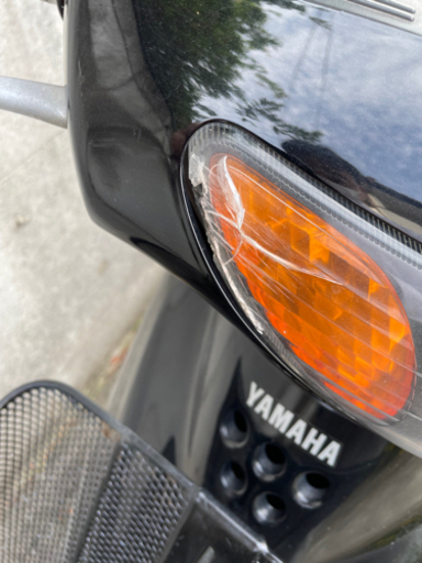 ヤマハJOG シート張替済み ヘルメット付けます