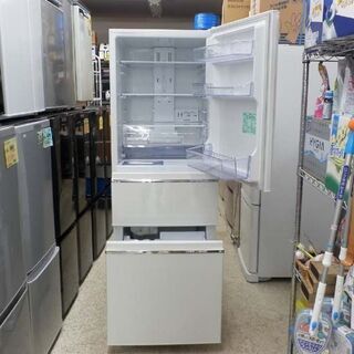 330L冷蔵庫 三菱 2018年製 3ドア 330L MR-CX33C-W 自動製氷 MITSUBISHI 