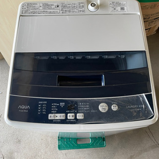 全自動電気洗濯機4.5kg 【2019年製】