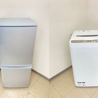 【地域限定送料無料】【美品SHARPセット】冷蔵庫･洗濯機　CR...
