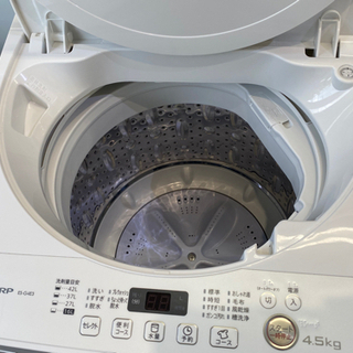 SHARP 4.5K 洗濯機 2016年製 es-g4e3-kw