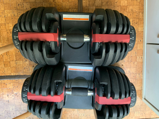 可変式ダンベル24kg.ベンチ台.アブローラー.トレーニングベルトセット