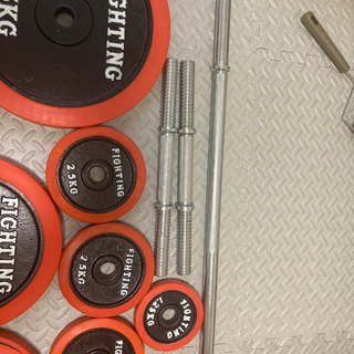 ラバー付き100キロプレートセット