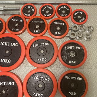 ラバー付き100キロプレートセット