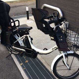 地域限定送料無料 ギュットアニーズ 子供乗せ 16AH 白系 神戸市