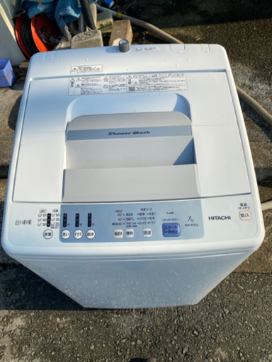 HITACHI 全自動洗濯機7キロ NW-R703 2017年製 説明書付き
