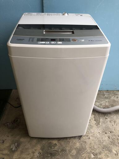 【高年式】2020年製 アクア AQUA 4.5kg 全自動洗濯機 AQW-S45H(W) 単身 一人暮らし向け
