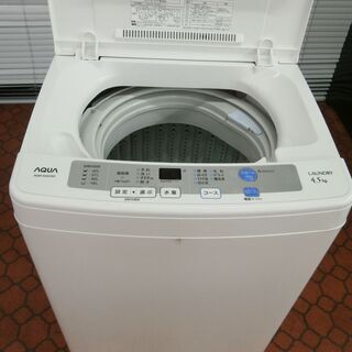 ID 977596　アクア4.5KG　２０１４年製　AQW-S45C(W)　キズ有