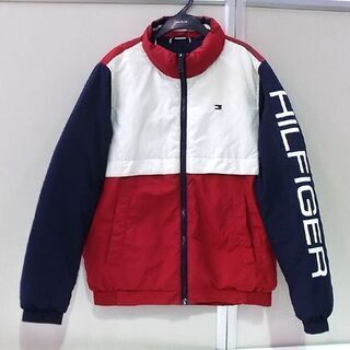 トミーフィルフィガー ダウンジャケット M ナイロン 赤/白/紺 トミフィル メンズ 長袖 冬服 衣類   札幌市東区 新道東店 トミーフィルフィガー ダウンジャケット M ナイロン 赤/白/紺