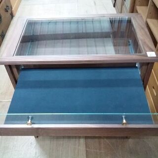 マルヨシ民芸　コレクションケース付チェスト　ガラストップ【愛品倶楽部柏店】 マルヨシ民芸 コレクションケース付チェスト ガラストップ【愛品倶楽部