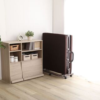 電動リクライニングベッド　高反発マットレス　ブラウン色