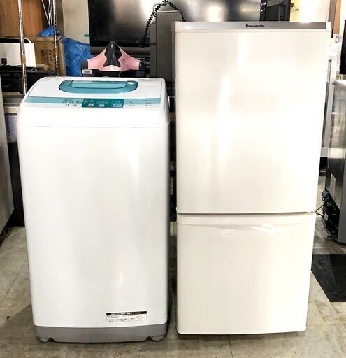 札幌近郊　送料無料　冷蔵庫/洗濯機ｾｯﾄ売り　ﾊﾟﾅｿﾆｯｸ　NR-B146W　2013年製/日立　NW-5SR　2014年製