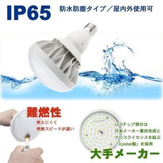 売り尽くし 8ヶセット 特価品 E39 LED バラストレス 500W相当 電球 昼白色 5000K 投光器 メーカー保証 防水 防塵 防雨 水銀灯 屋外 レフランプ メタハラ 作業灯 看板灯 店舗照明 電磁波