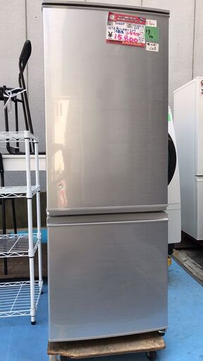 お得商品！！　SHARP　167㍑　２ドア冷蔵庫　お買い得！　15800円！！