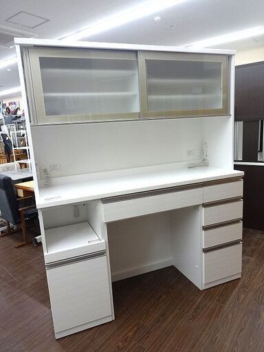 札幌 引き取り ニトリ 組み合わせキッチンボード リガーレ 食器棚 キッチン収納 白