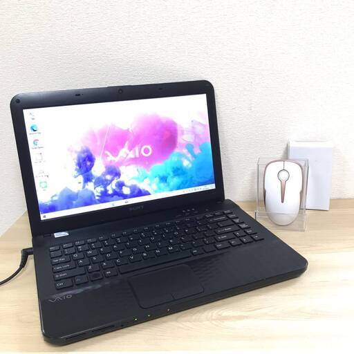 初期設定済みアフターフォローOK✨HDD500GB/Pentium B960/メモリ4GB/ノートPC/Win10/Wi-Fi/WEBカメラ/LINE/Office/iTunes/DVD再生/SONY/VPCEG-212T/0823-004