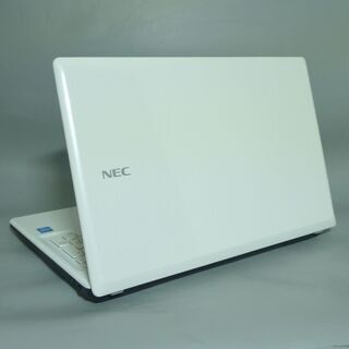 ホワイト ノートパソコン Windows10 中古美品 15型ワイド NEC PC