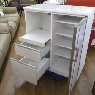 S165 NITORI キッチンカウンター(ポスティア 90 BR) 幅90.5cm