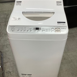 6ヵ月保証】縦型洗濯乾燥機 SHARP ES-TX550-A 5.5kg