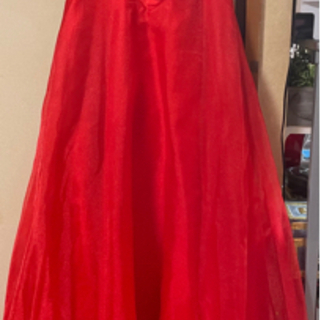 ロングドレス　赤　Lサイズ