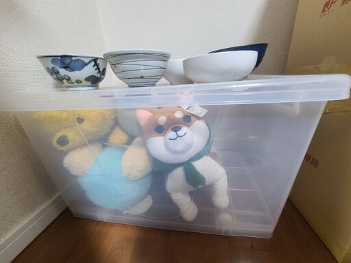 バラ不可 食器 ぬいぐるみ 収納ケース キャスター付き Alswnl7315 東高円寺のその他の中古あげます 譲ります ジモティーで不用品の処分