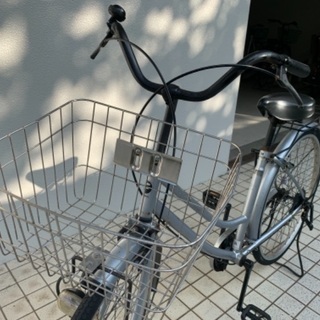 【ネット決済】中古自転車　26インチ シルバー