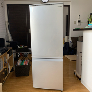 SHARP シャープ 2ドア冷凍冷蔵庫 167L SJ-D17E-S 2019年 SHARP 2ドア 冷蔵庫 ◇ 幅480mm 167L 19年製 つけかえどっちもドア