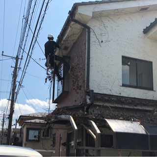 足場不要で塗装や外壁クリーニングします