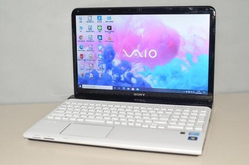 最新Windows10+office 大容量HDD1TB SONY SVE15114FJW 高性能CORE i3-2370M/4GB/15.5インチ/DVDマルチ/USB3.0/Webカメラ/便利なソフト多数