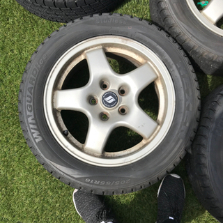R最終値下げ32スカイラインタイプM 純正ホイール　スタッドレス付き
