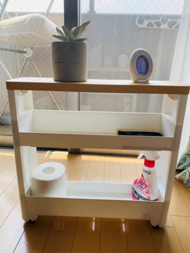 スマートワゴン　トイレの隙間に収納できる便利なワゴン