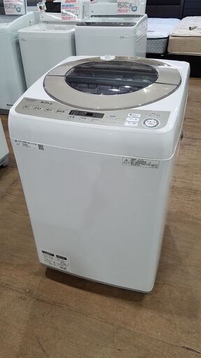 【愛品館市原店】 SHARP 2018年製　9.0Kg 全自動洗濯機 ES-KSV9C【管理I4S029645-104】