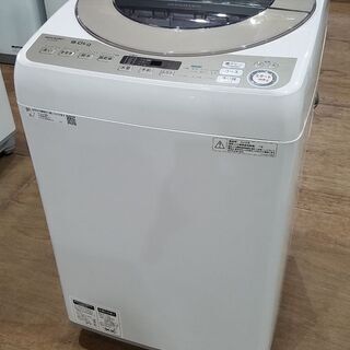 愛品館市原店】 SHARP 2018年製 9.0Kg 全自動洗濯機 ES-KSV9C【管理 