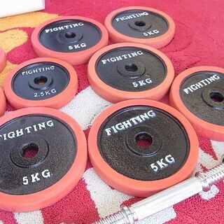 ファイティングロード 60kg ダンベル（片手30kg） 状態良好 FIGHTING ROAD/ファイティングロード ダンベル60KGセット