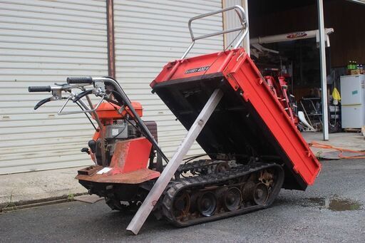 SOLD OUT】筑水 BFP501 クローラー運搬車 400㎏ ガソリン 手動ダンプ