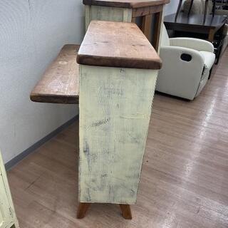 キッチンカウンター アンティーク 古材 キッチン収納 幅90cm?自社配送 