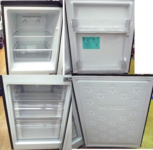 冷蔵庫 148L 2018年製 2ドア ハイアール JR-NF148A ブラック 100L