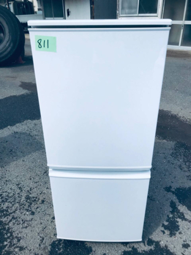 811番 シャープ✨ノンフロン冷凍冷蔵庫✨SJ-D14A-W‼️