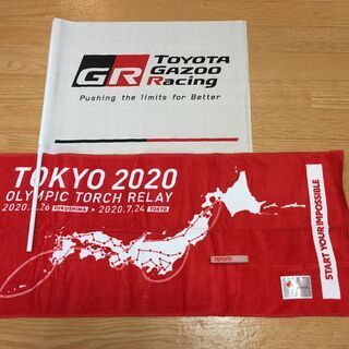 トヨタGAZOOレーシング　フラッグ&TOYOTA  オリンピッ...