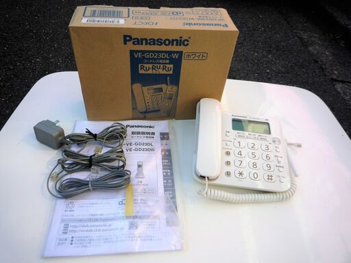 ☆パナソニック Panasonic VE-GD23DL RuRuRu デジタルコードレス電話機◆着信を光ってお知らせ