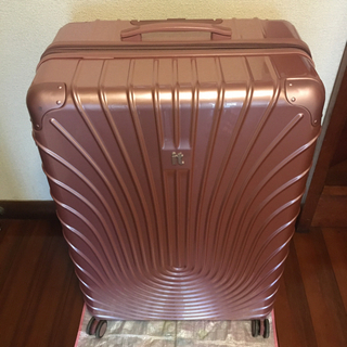 【取引中】訳あり 大型スーツケース　ピンク【差し上げます】
